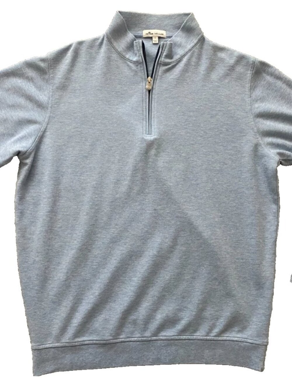 Peter Millar Crown Comfort Quarter-Zip Pullover Men's Large Cottage Blue